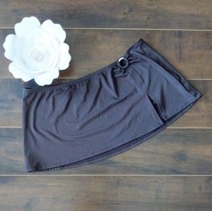 Catalina Chocolate Swim-Cover Skirt ☀️